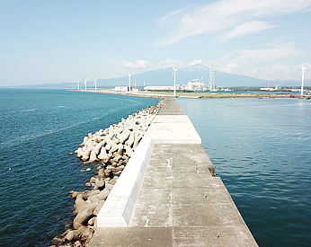 酒田港北港地区防波堤