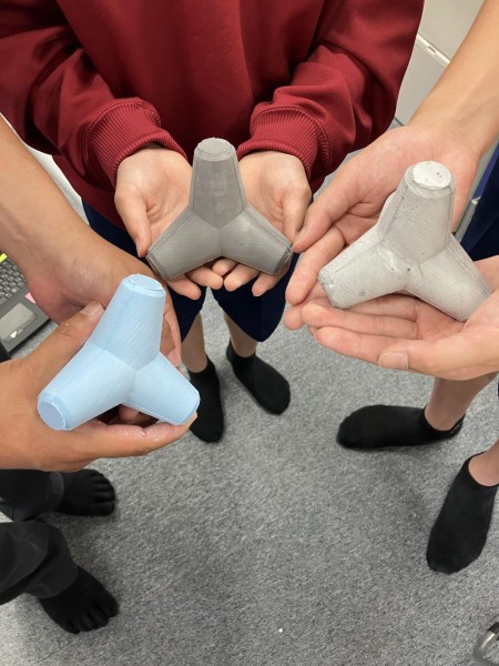 ミニ消波ブロック作りに挑戦